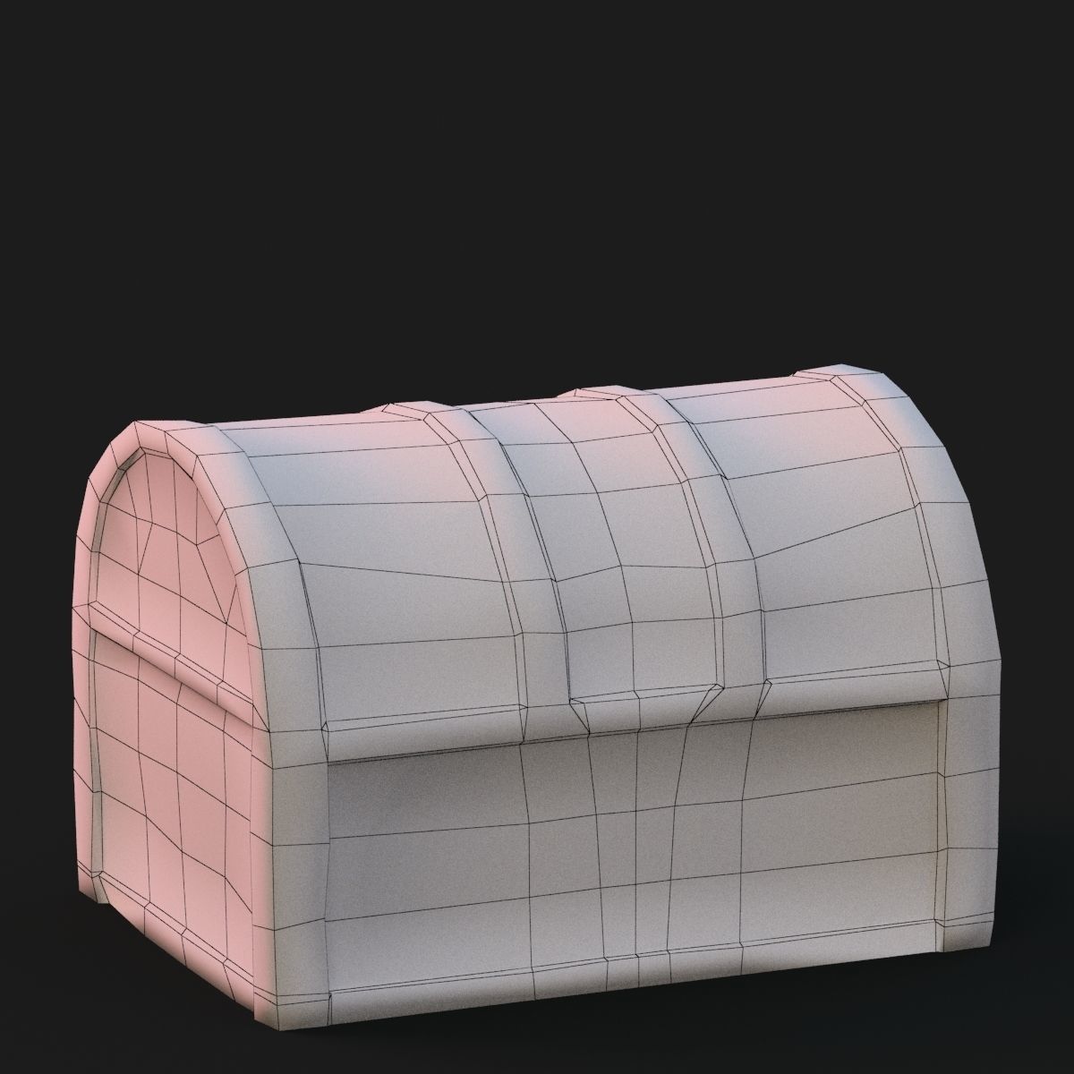 Fantasy chest 3D model_10