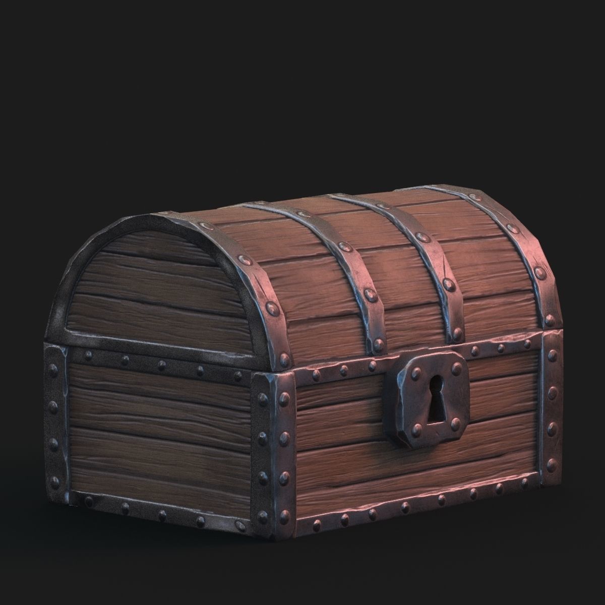 Fantasy chest 3D model_3