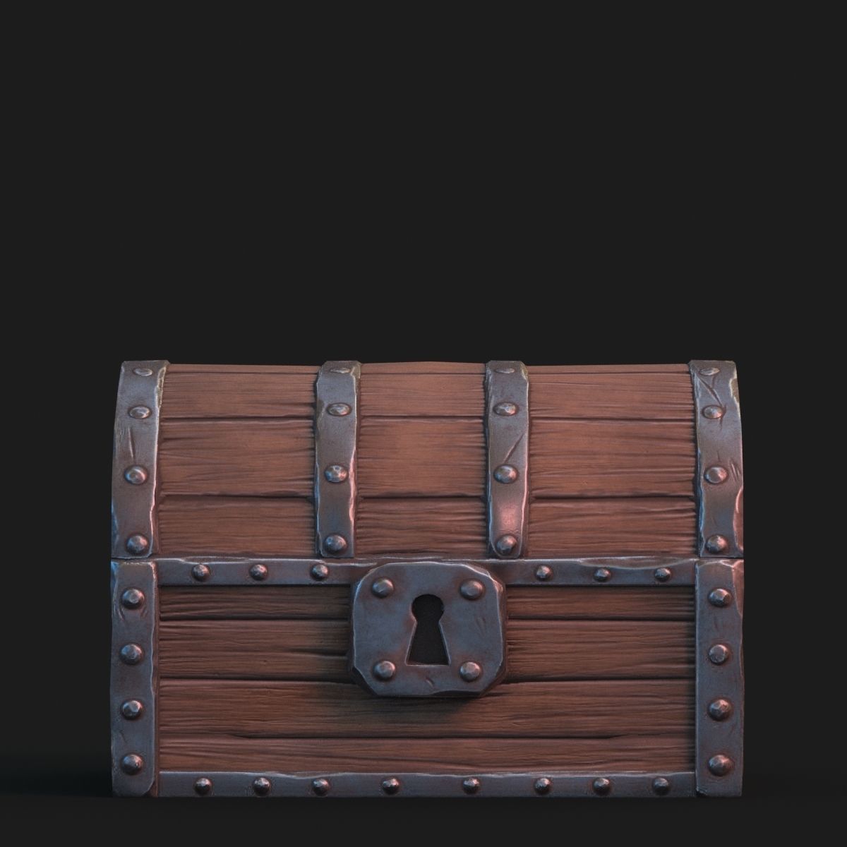 Fantasy chest 3D model_8