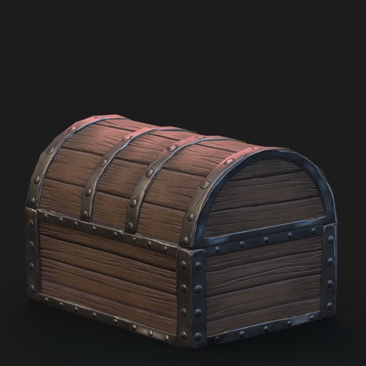 Fantasy chest 3D model_4