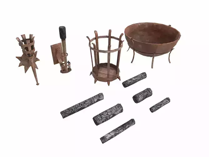 Dungeon Lighting 2 Low-poly 3D model