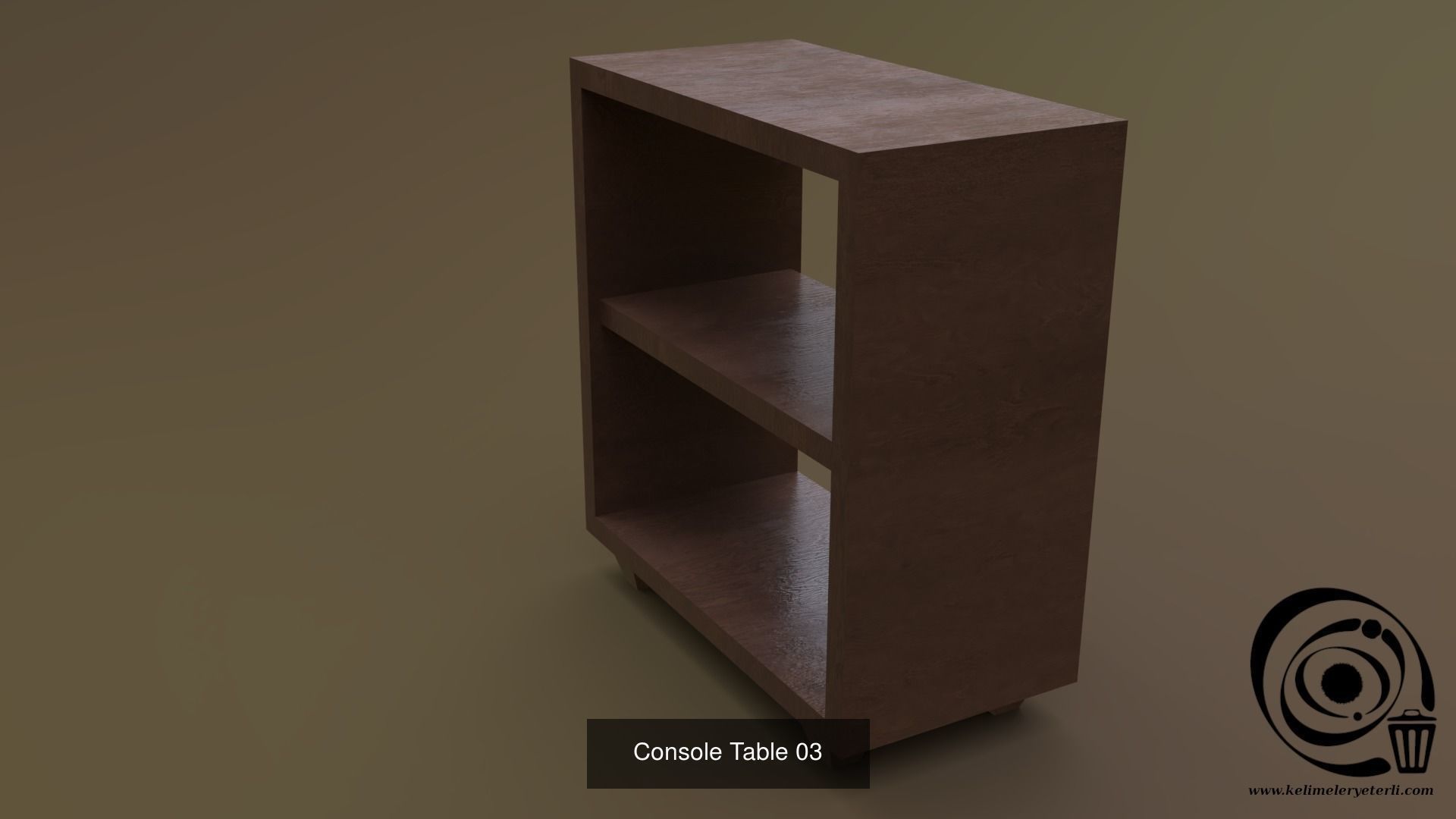 Console Table Set 01 3D Model Collection_2