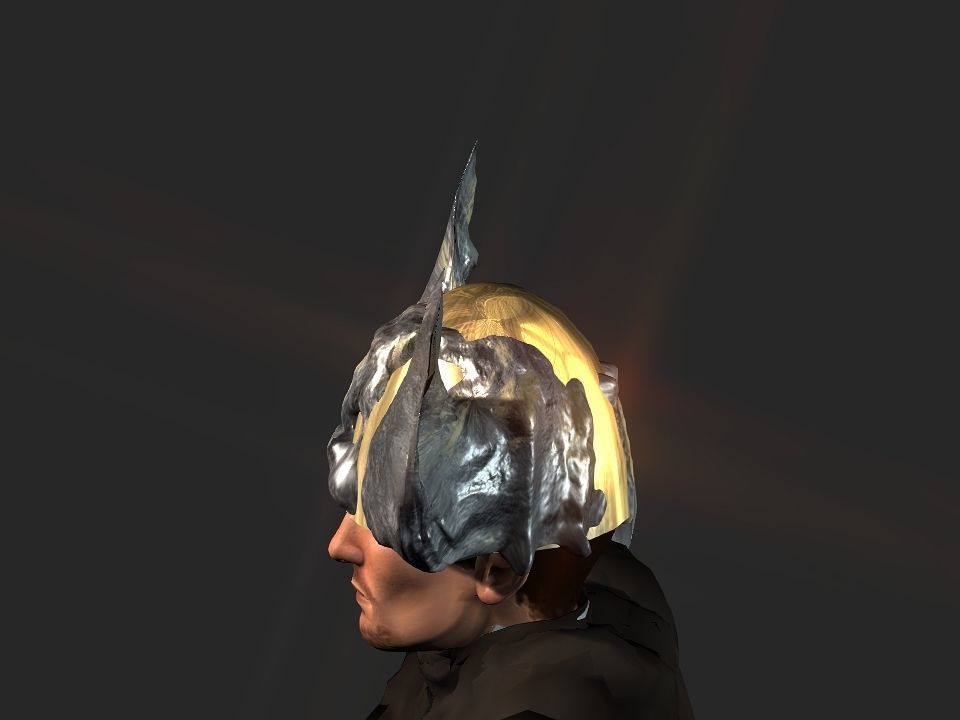 Winged bear viking helm 3D print 3D print model_19