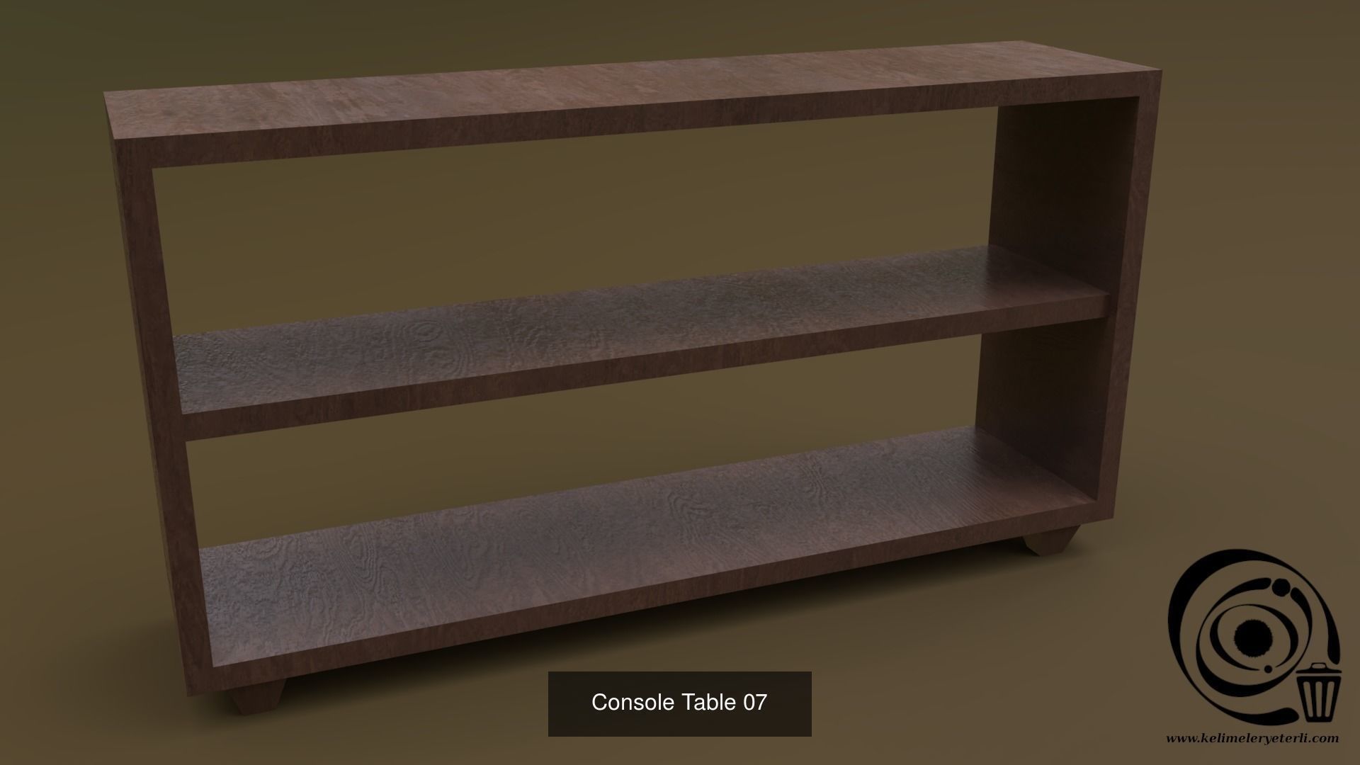 Console Table Set 02 3D Model Collection_5