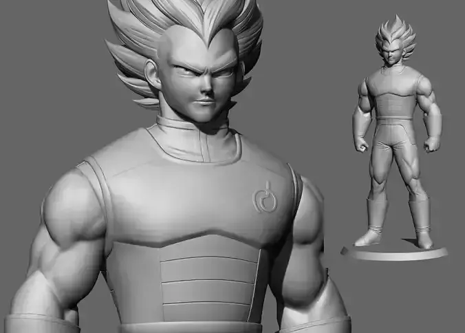 Vegeta dragon ball statue