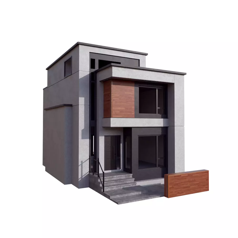 House Modern Villa 01 Low-poly 3D model