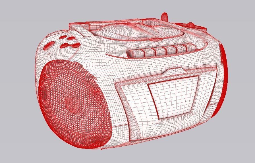 Proline Boombox CD1891  3D model_7