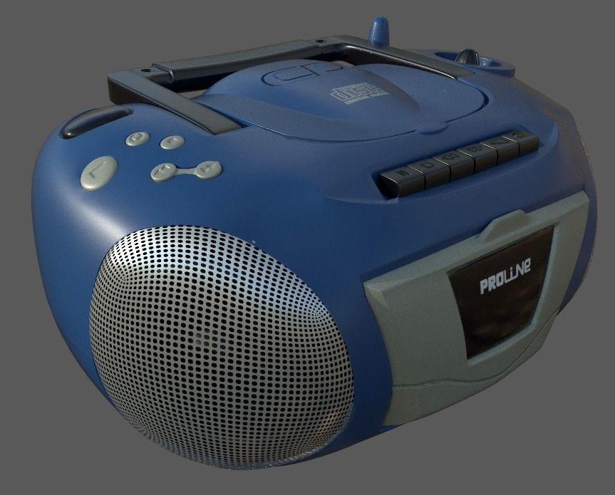 Proline Boombox CD1891  3D model_9