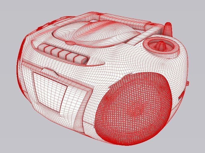 Proline Boombox CD1891  3D model_8