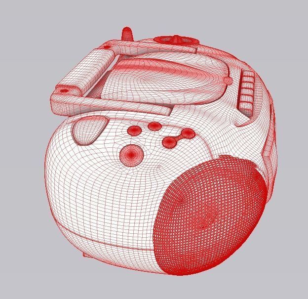 Proline Boombox CD1891  3D model_2