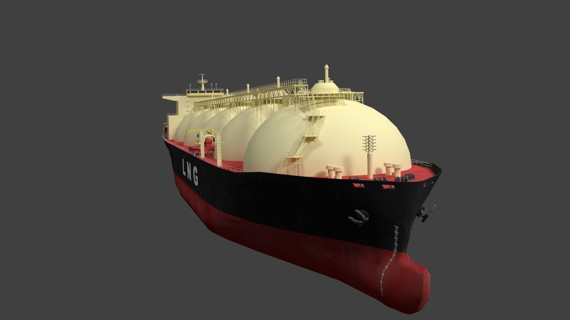 LNG Ship 3D model_2