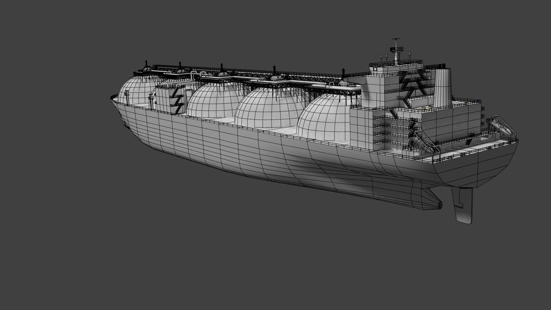 LNG Ship 3D model_8