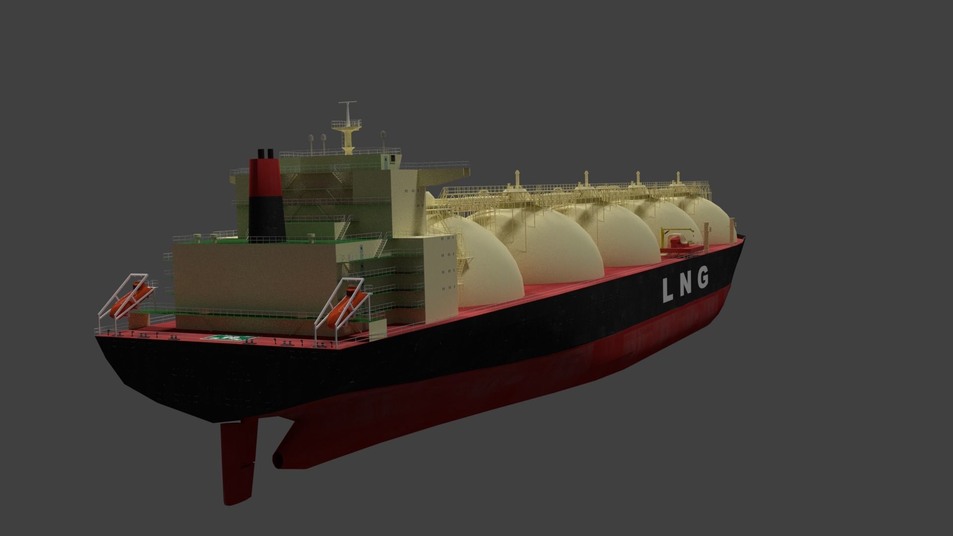 LNG Ship 3D model_4