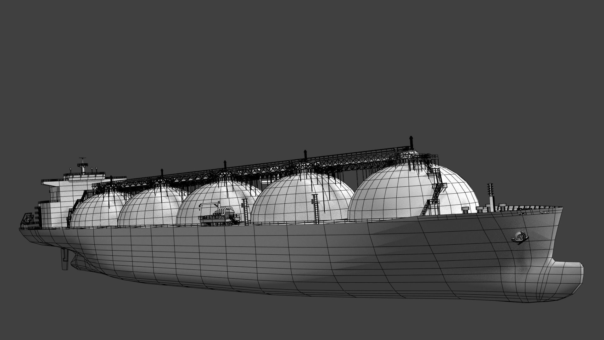 LNG Ship 3D model_7