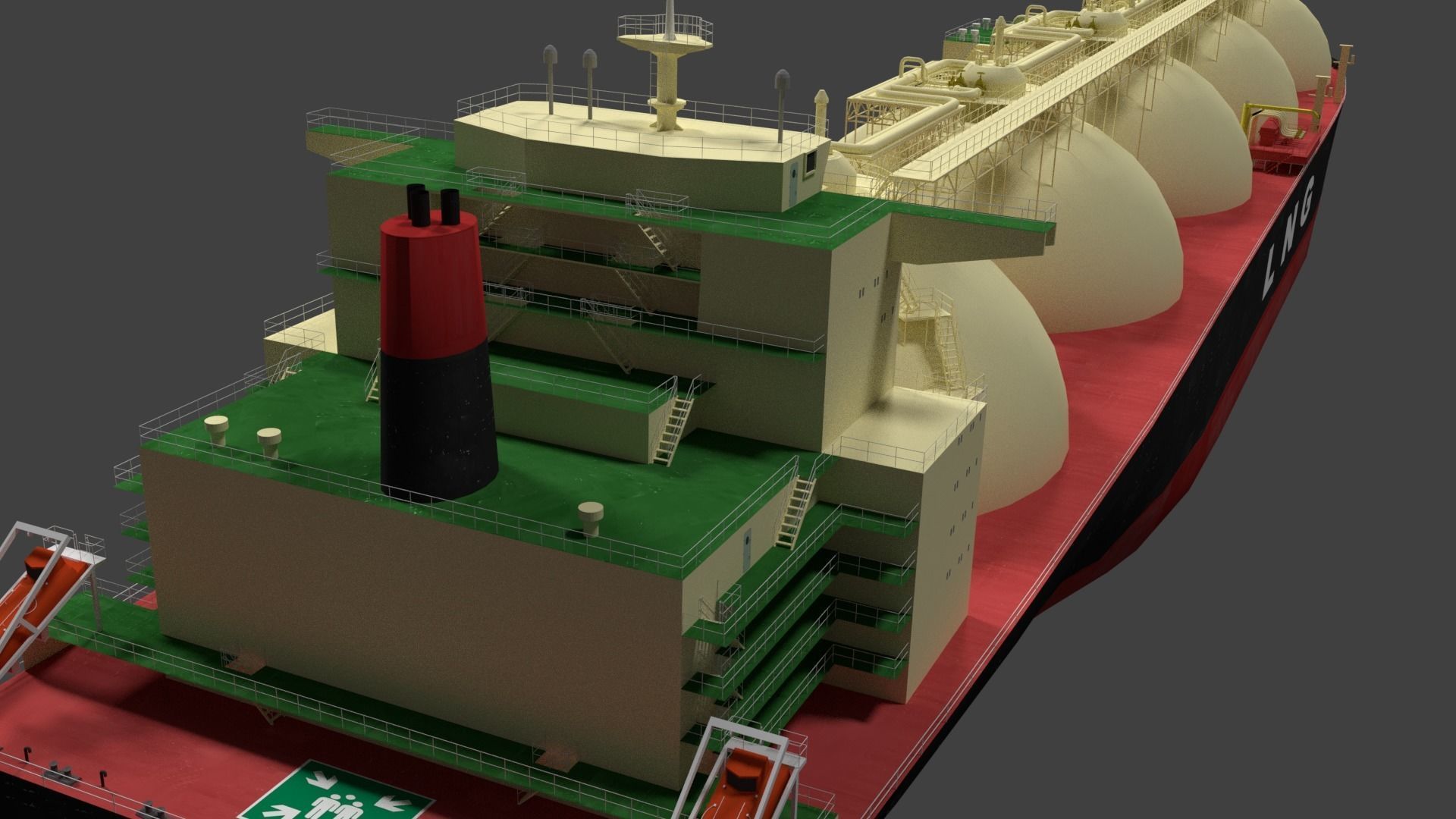 LNG Ship 3D model_5