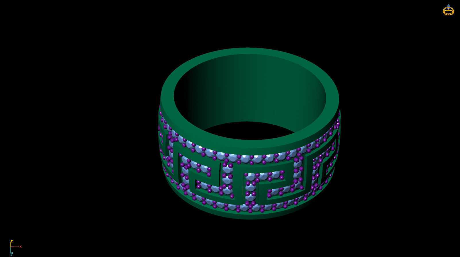 Ring Band R 0050 3D print model_12