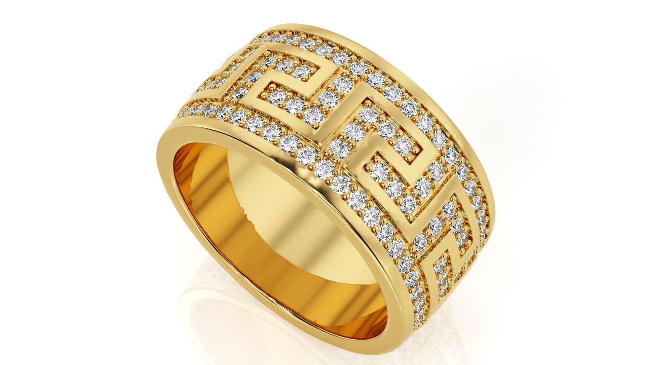 Ring Band R 0050 3D print model_3