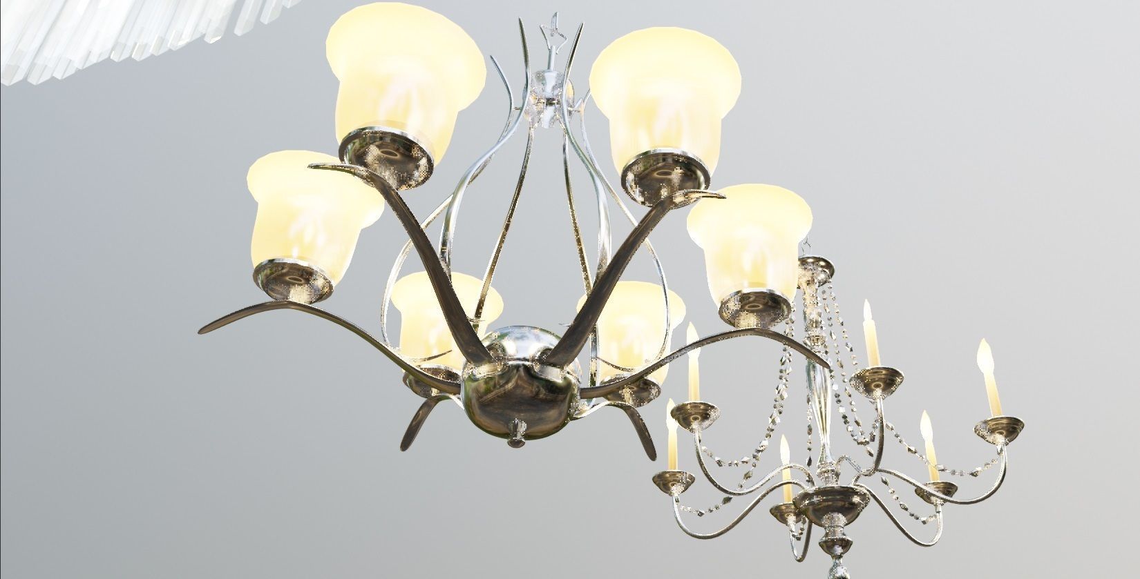 3 different chandelier   3D model_7
