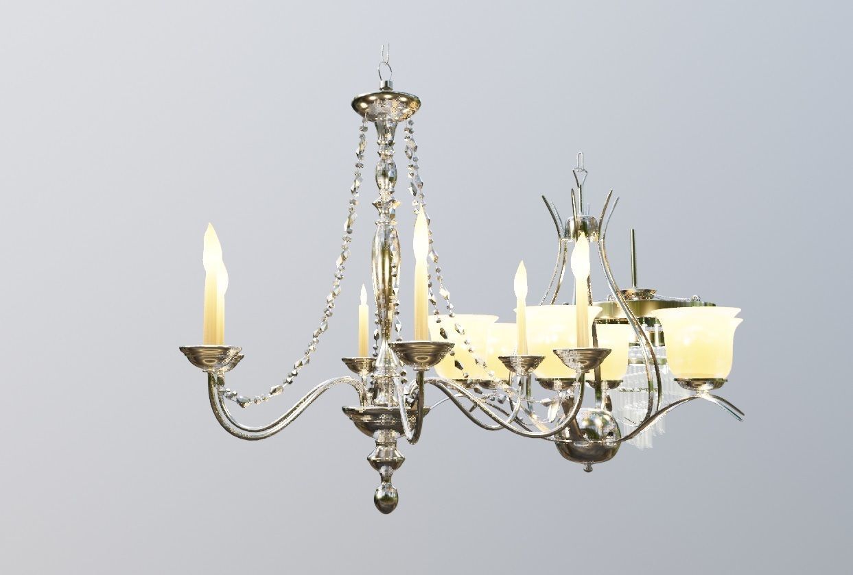 3 different chandelier   3D model_6
