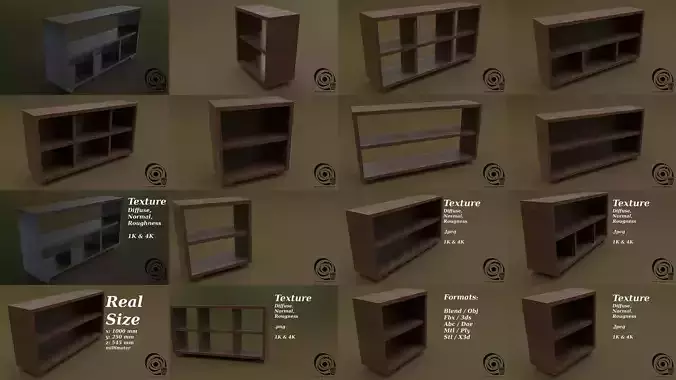 Console Table Set 03 3D Model Collection Console Table Set 03 3D Model Collection