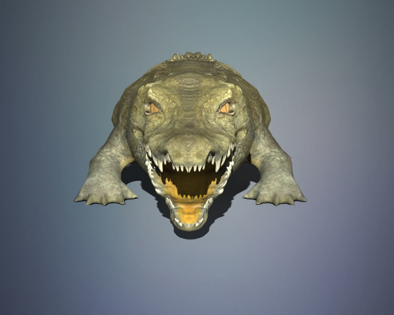 Crocodile 3D model_7