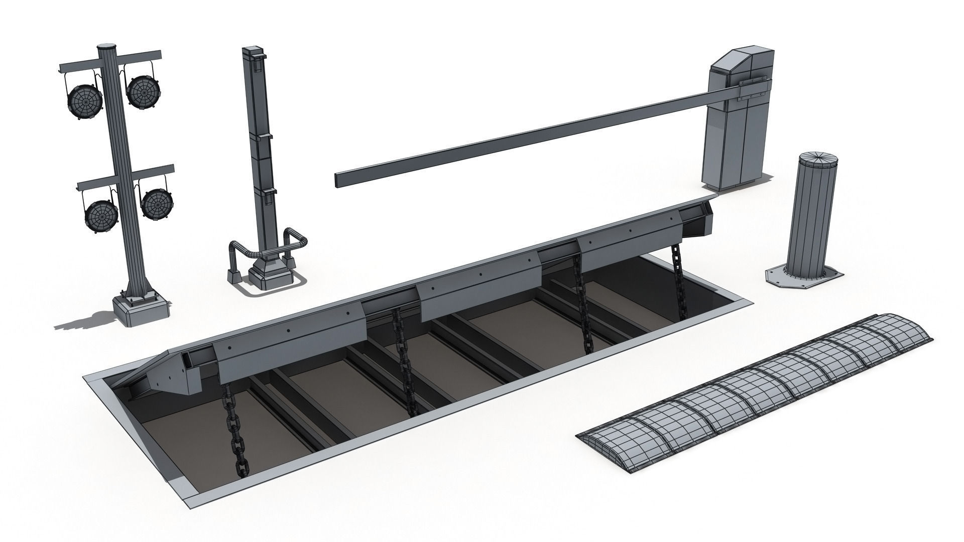 Road Security Pack 3D model_8