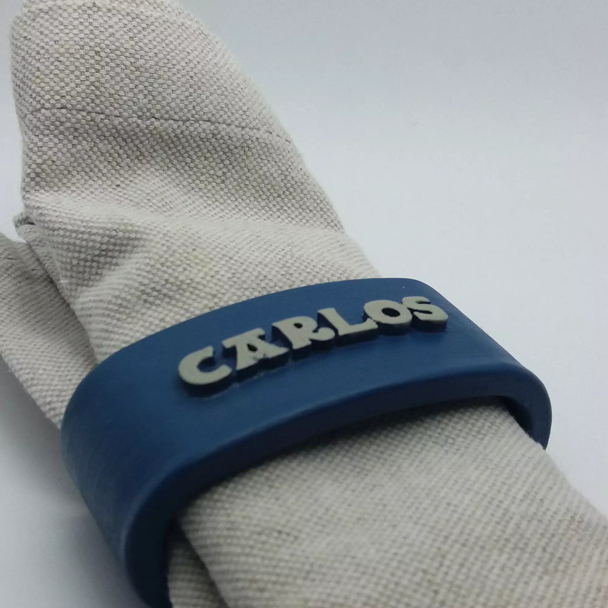 CARLOS Napkin Ring with lauburu 3D print model_0