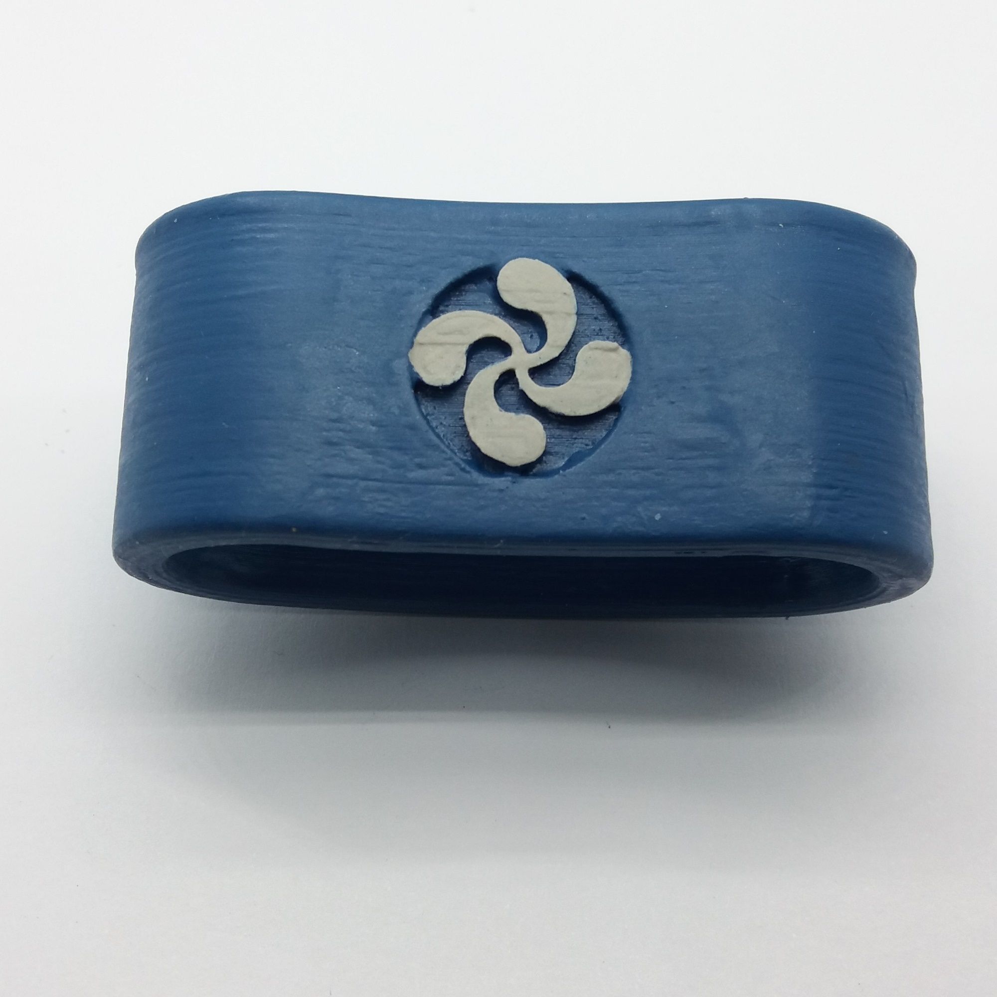 CARLOS Napkin Ring with lauburu 3D print model_3