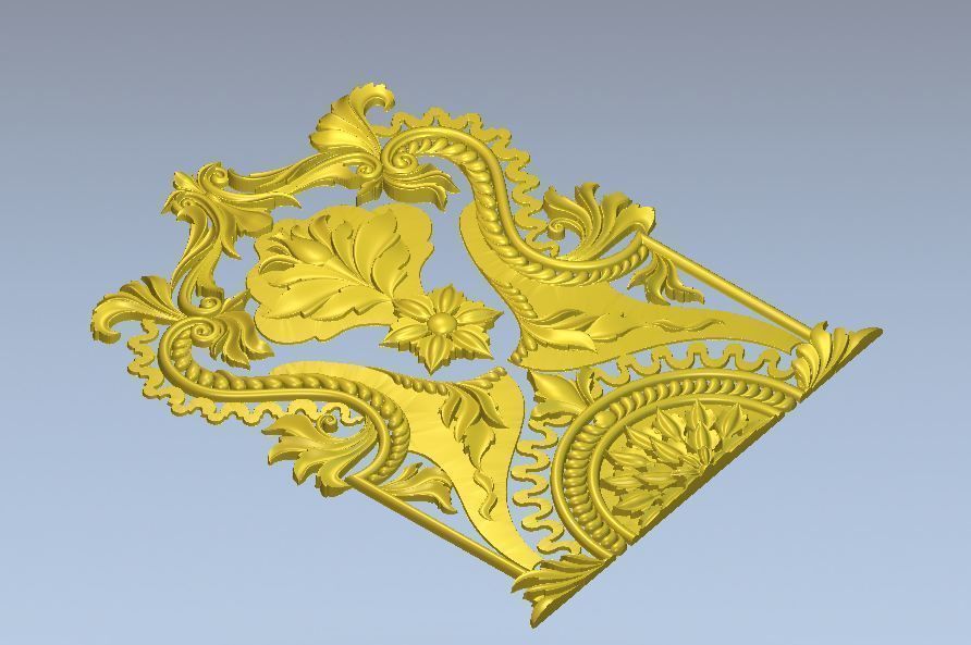 carving ornament 3D print model_1
