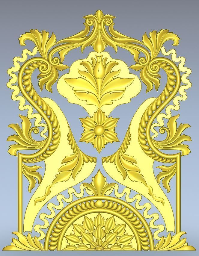 carving ornament 3D print model_2