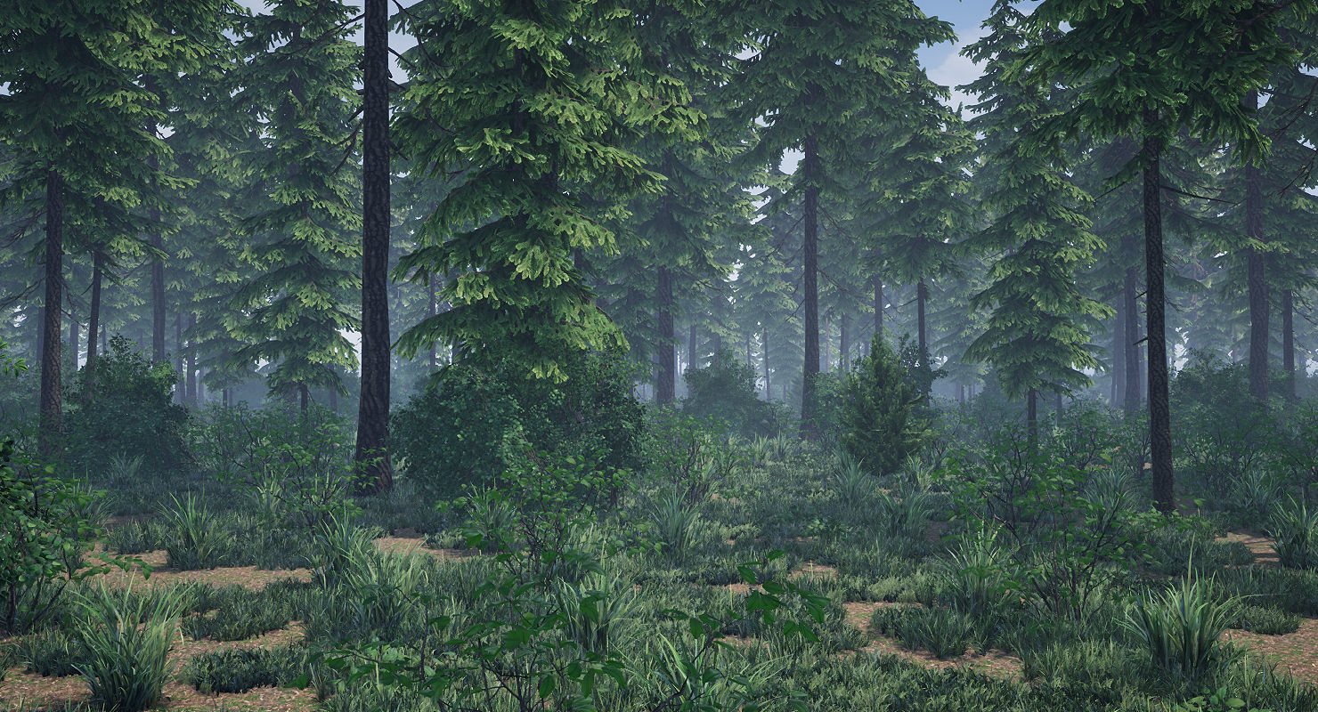 Pine Tree Pack 01 Low-poly 3D model_14