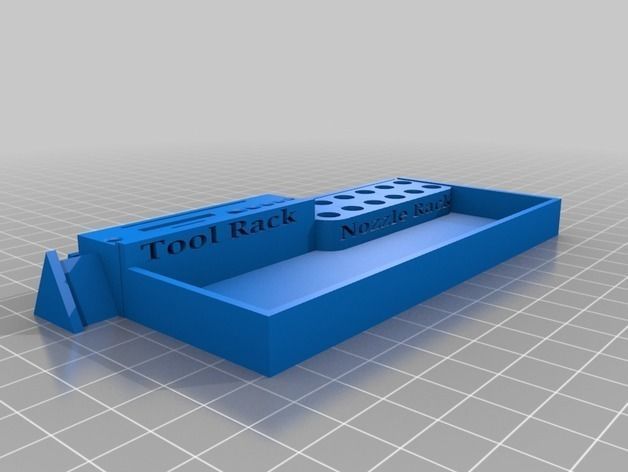 Easy fit Creality tool holder with nozzle rack Free 3D print model_6