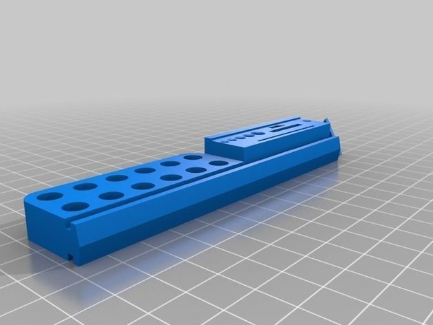 Easy fit Creality tool holder with nozzle rack Free 3D print model_4