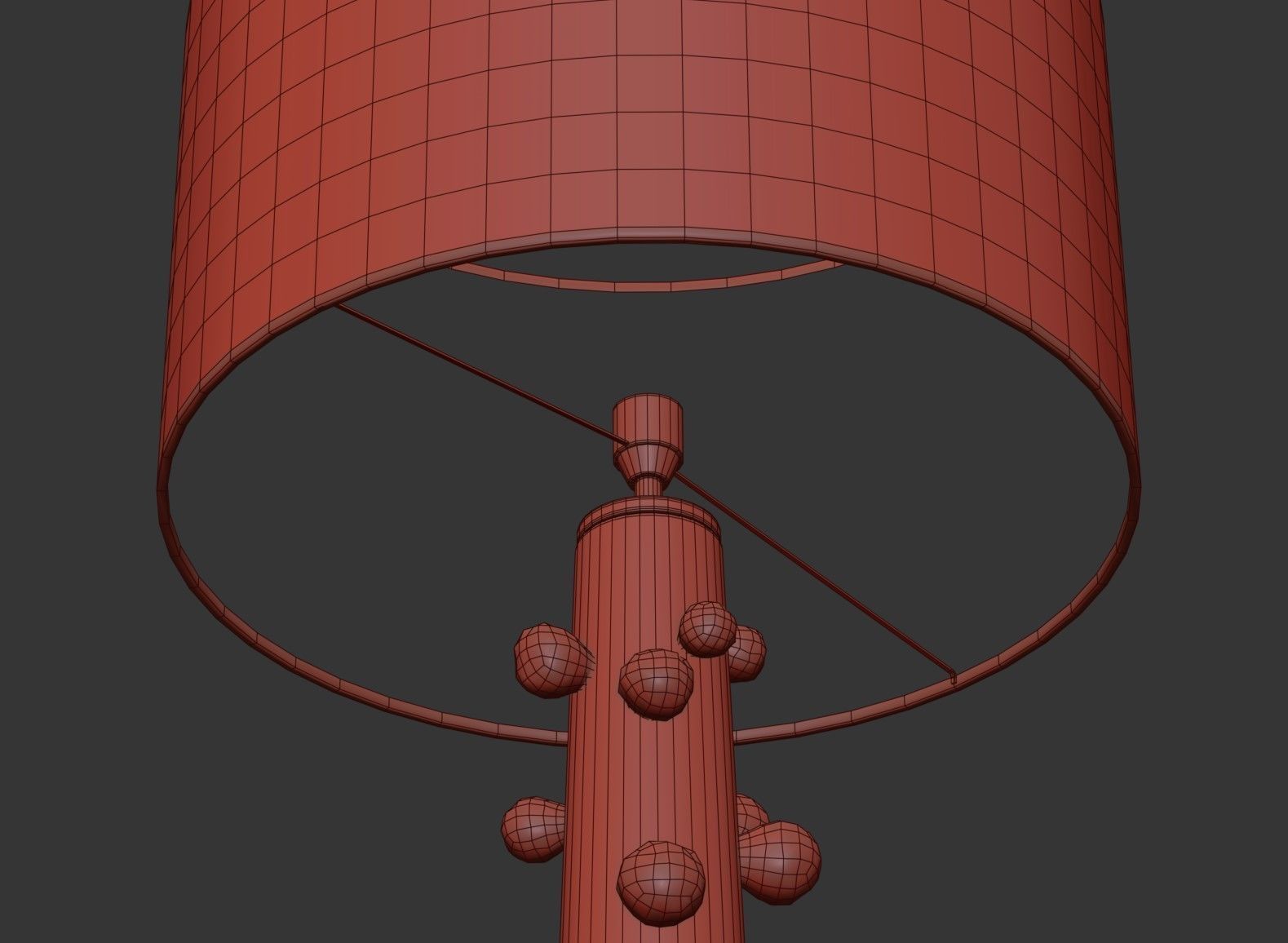 Bourgeon Lamp Low-poly 3D model_7