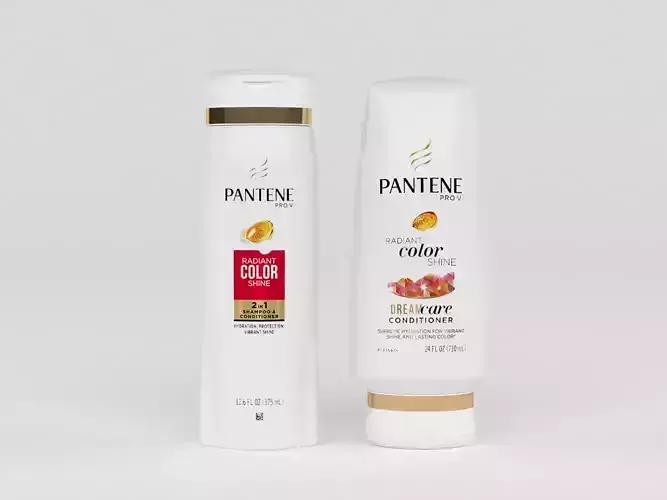 Pantene Pro-V  shampoo and Conditioner 3D model