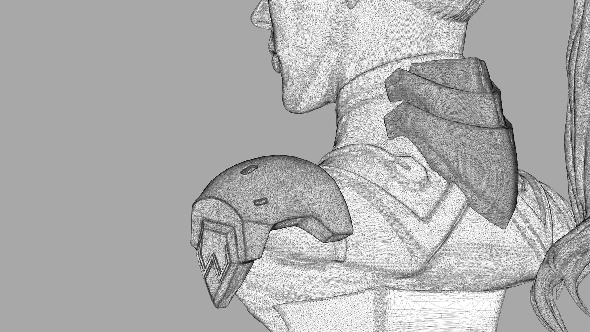 Widowmaker bust 3D print model_10