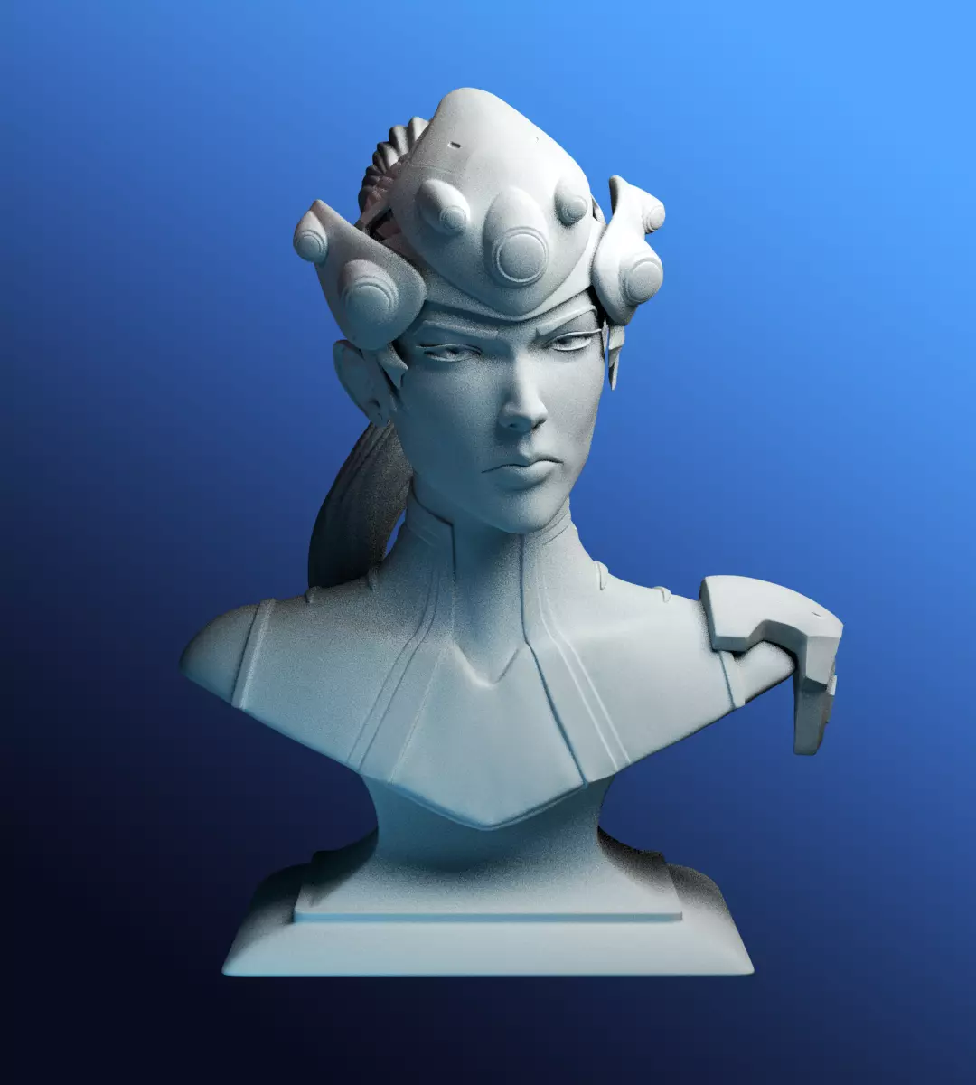 Widowmaker bust 3D print model_0