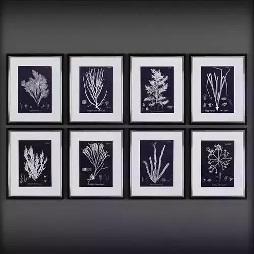 Picture Frames Low-poly 3D model