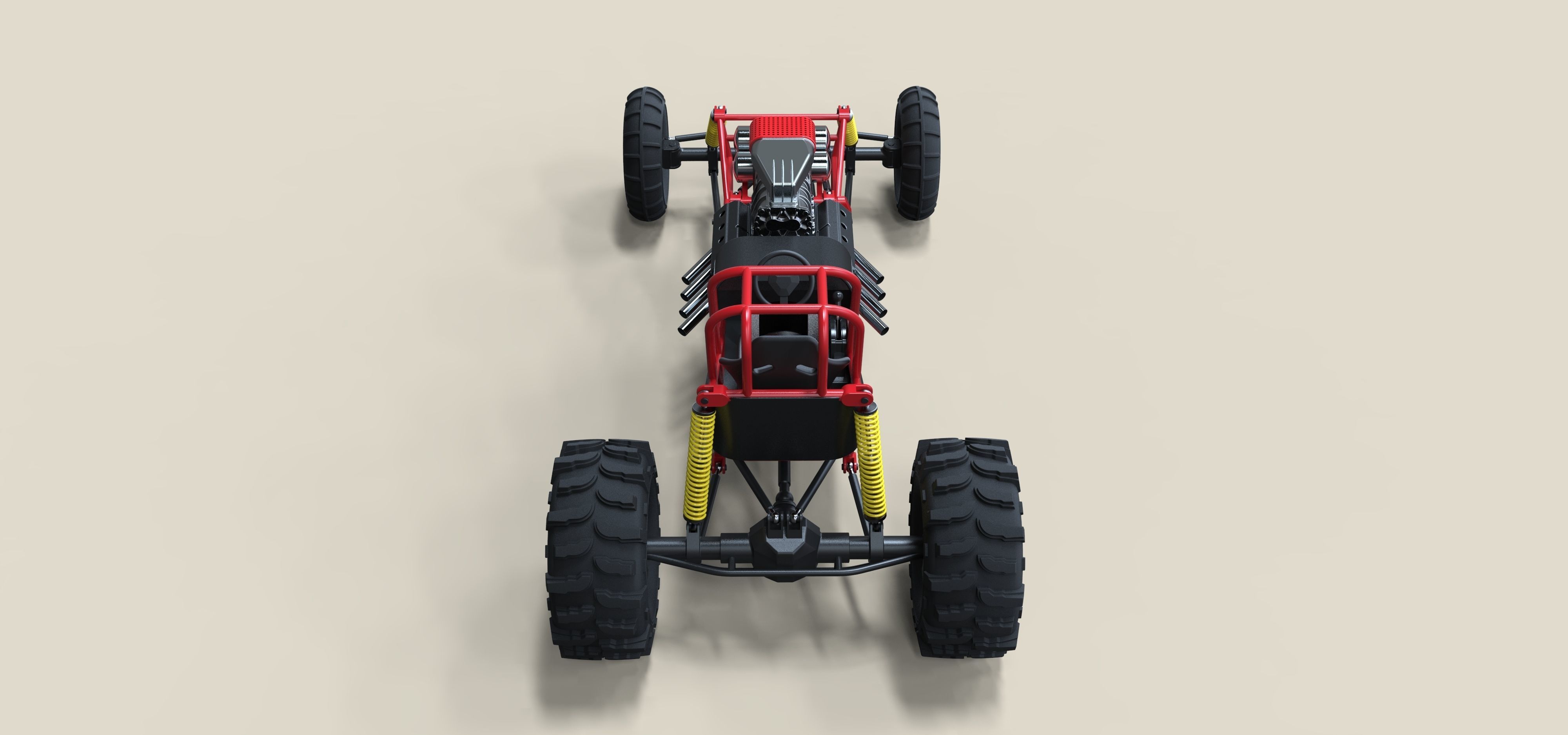 Mud dragster 3D model_12