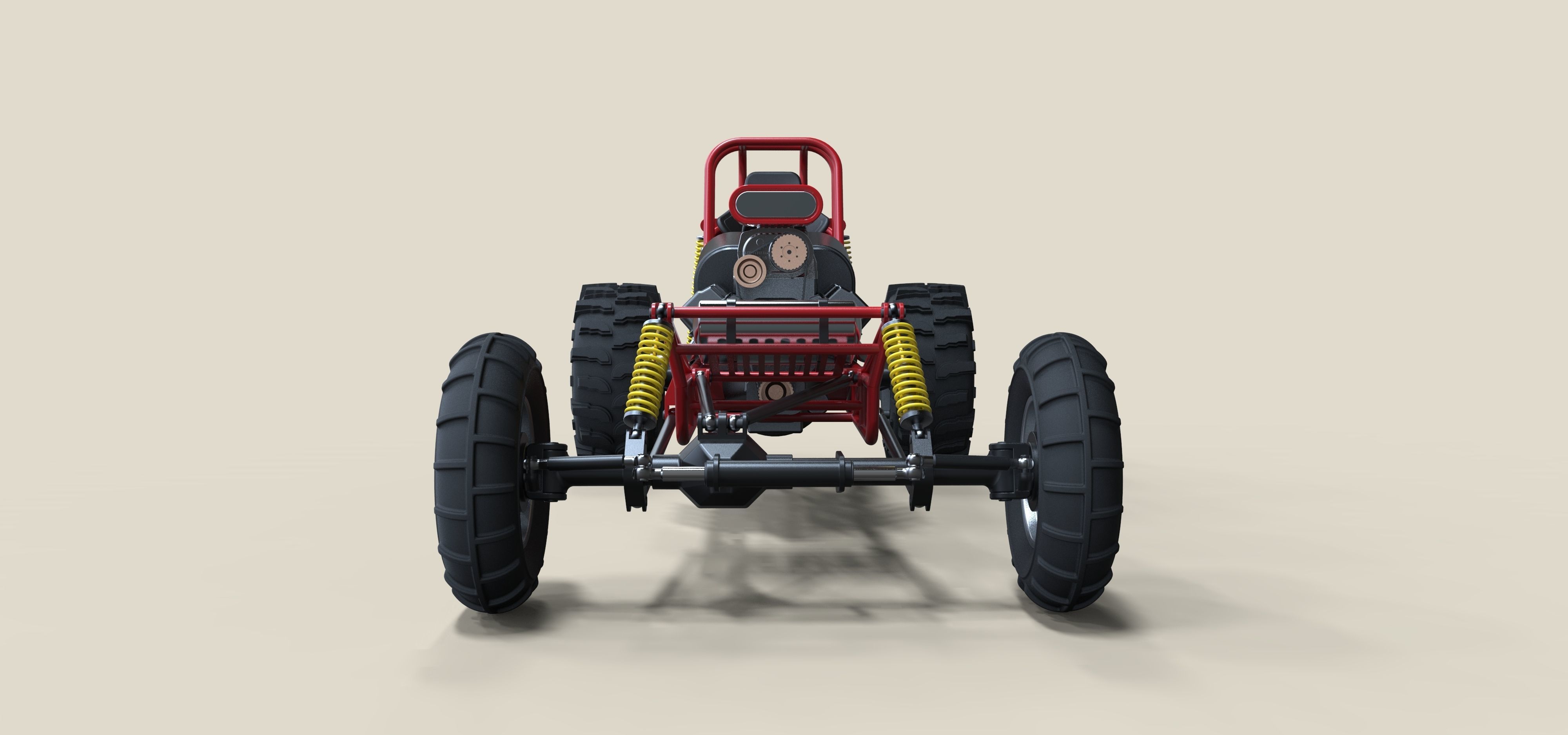 Mud dragster 3D model_5