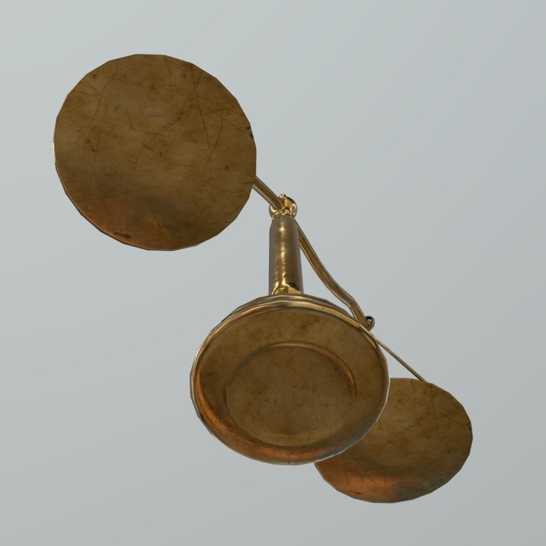 Balance Scale Low-poly 3D model_6