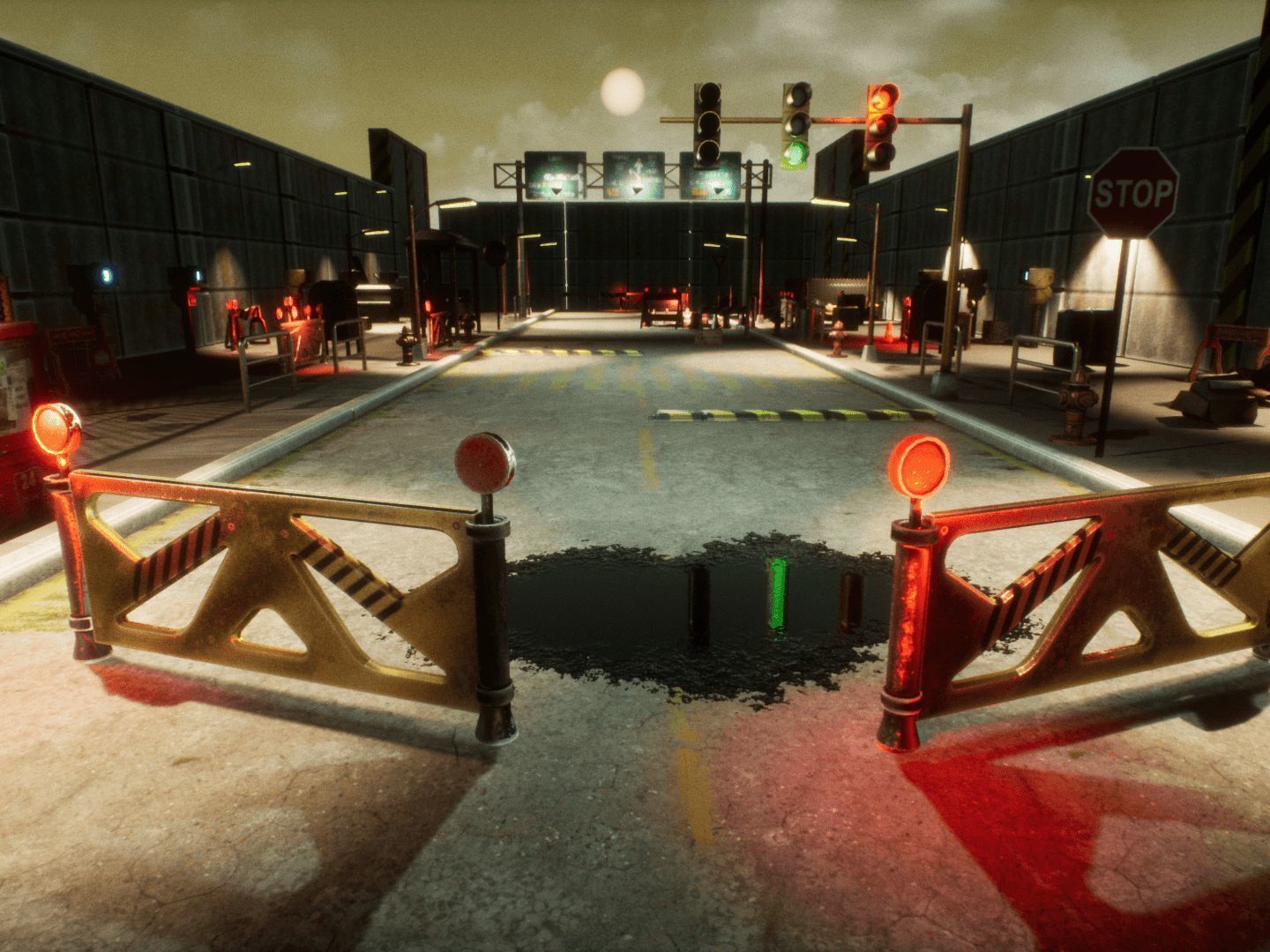 Street Props for Unreal Low-poly 3D model_5