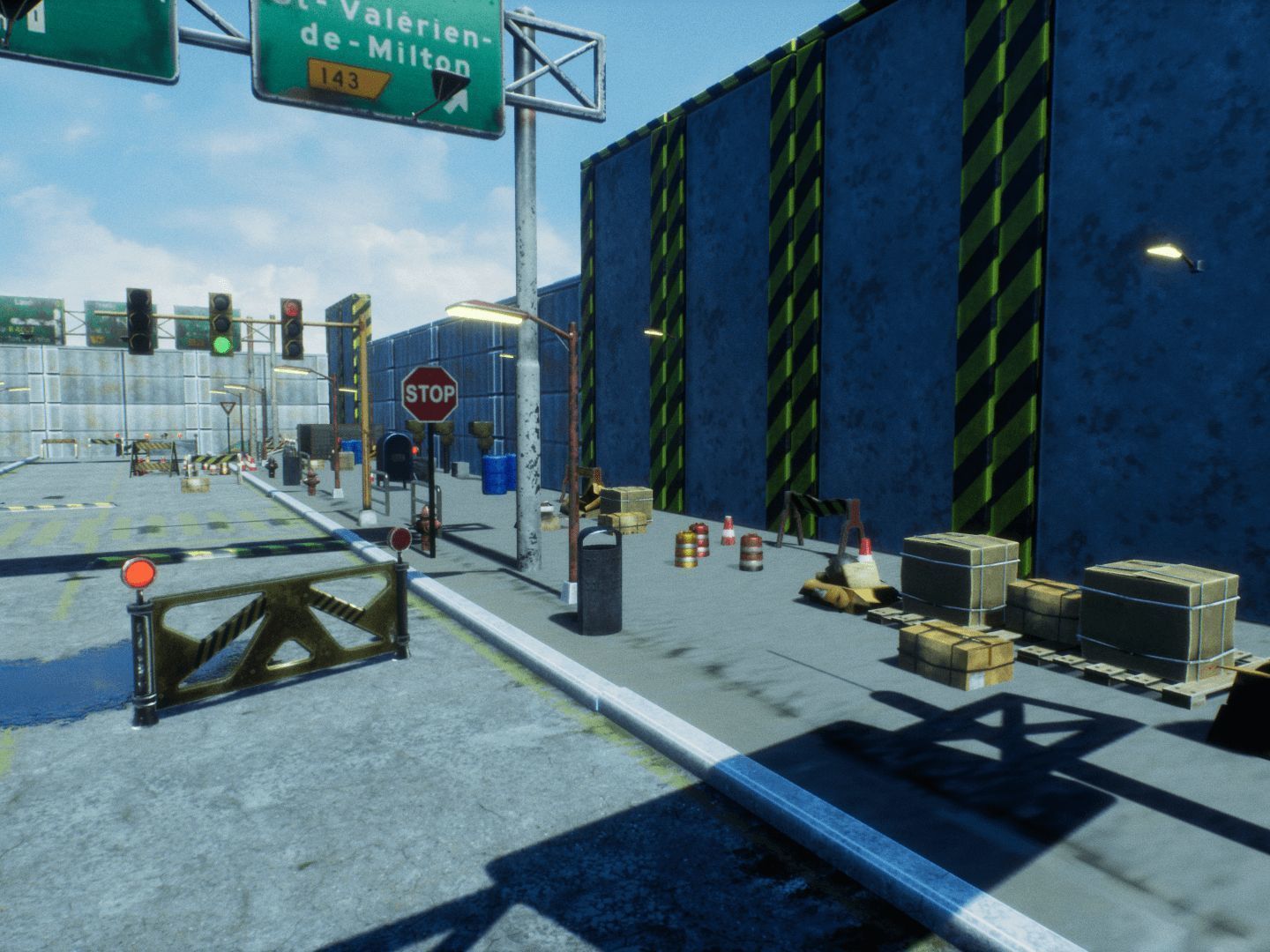 Street Props for Unreal Low-poly 3D model_10