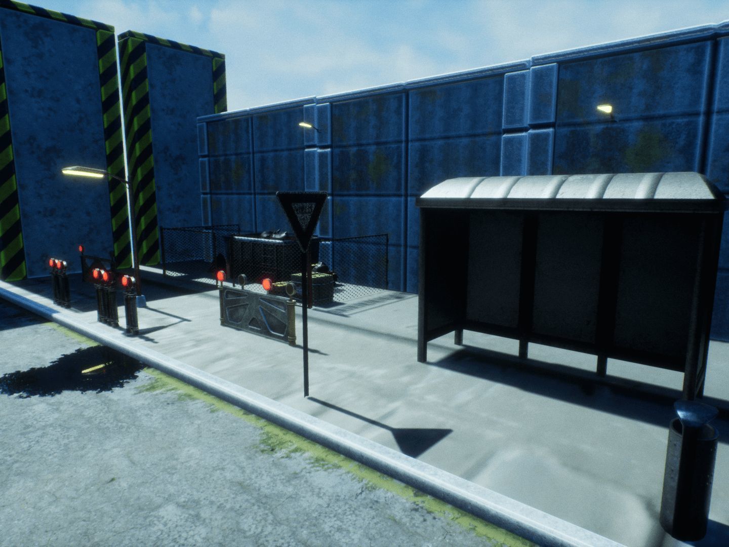 Street Props for Unreal Low-poly 3D model_12