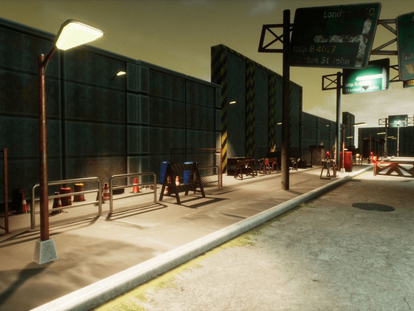 Street Props for Unreal Low-poly 3D model_2