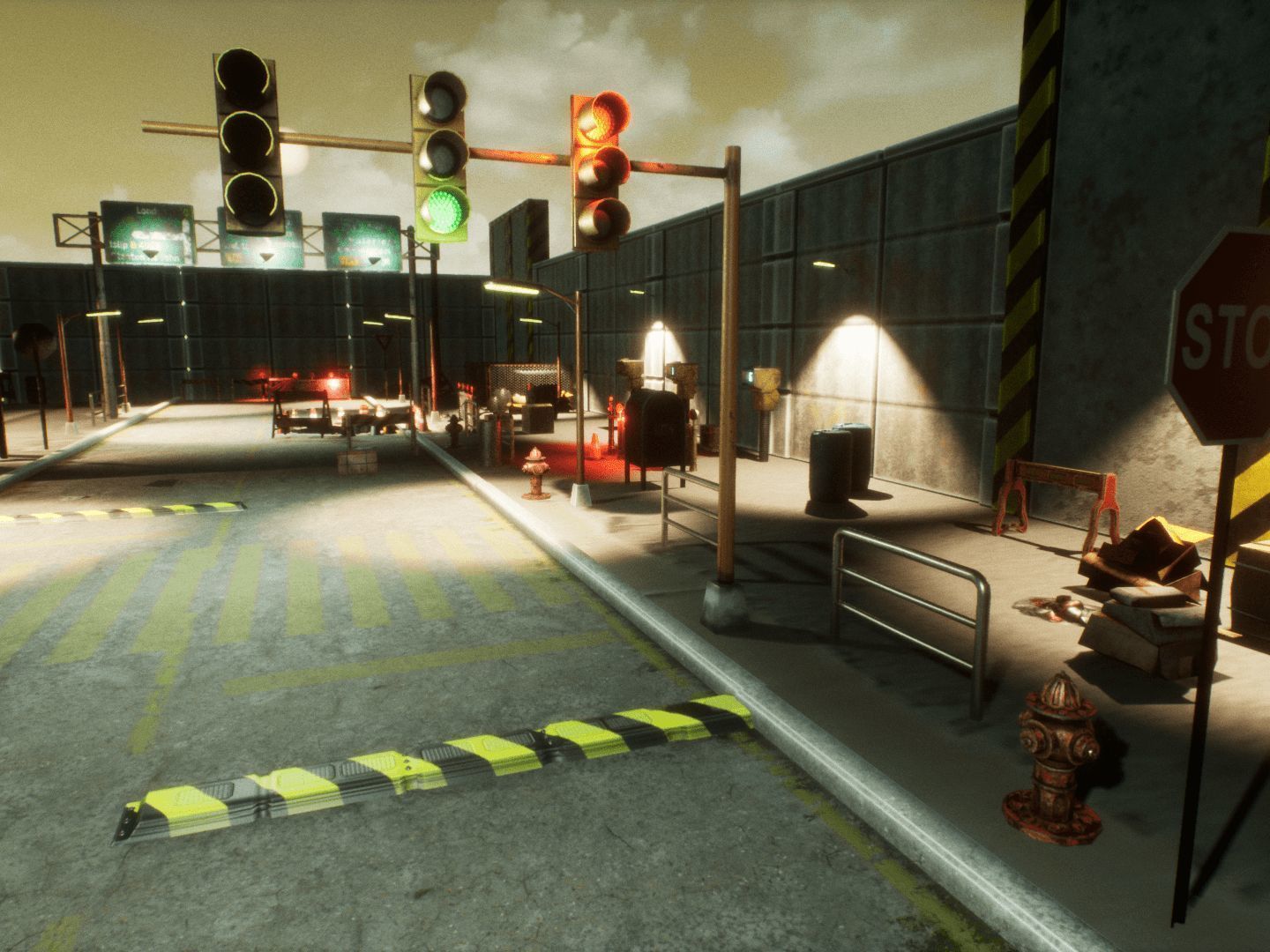 Street Props for Unreal Low-poly 3D model_6