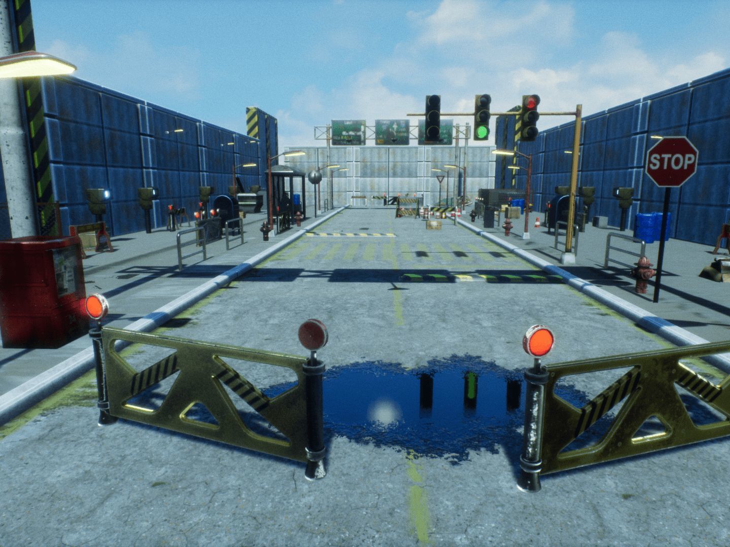 Street Props for Unreal Low-poly 3D model_11