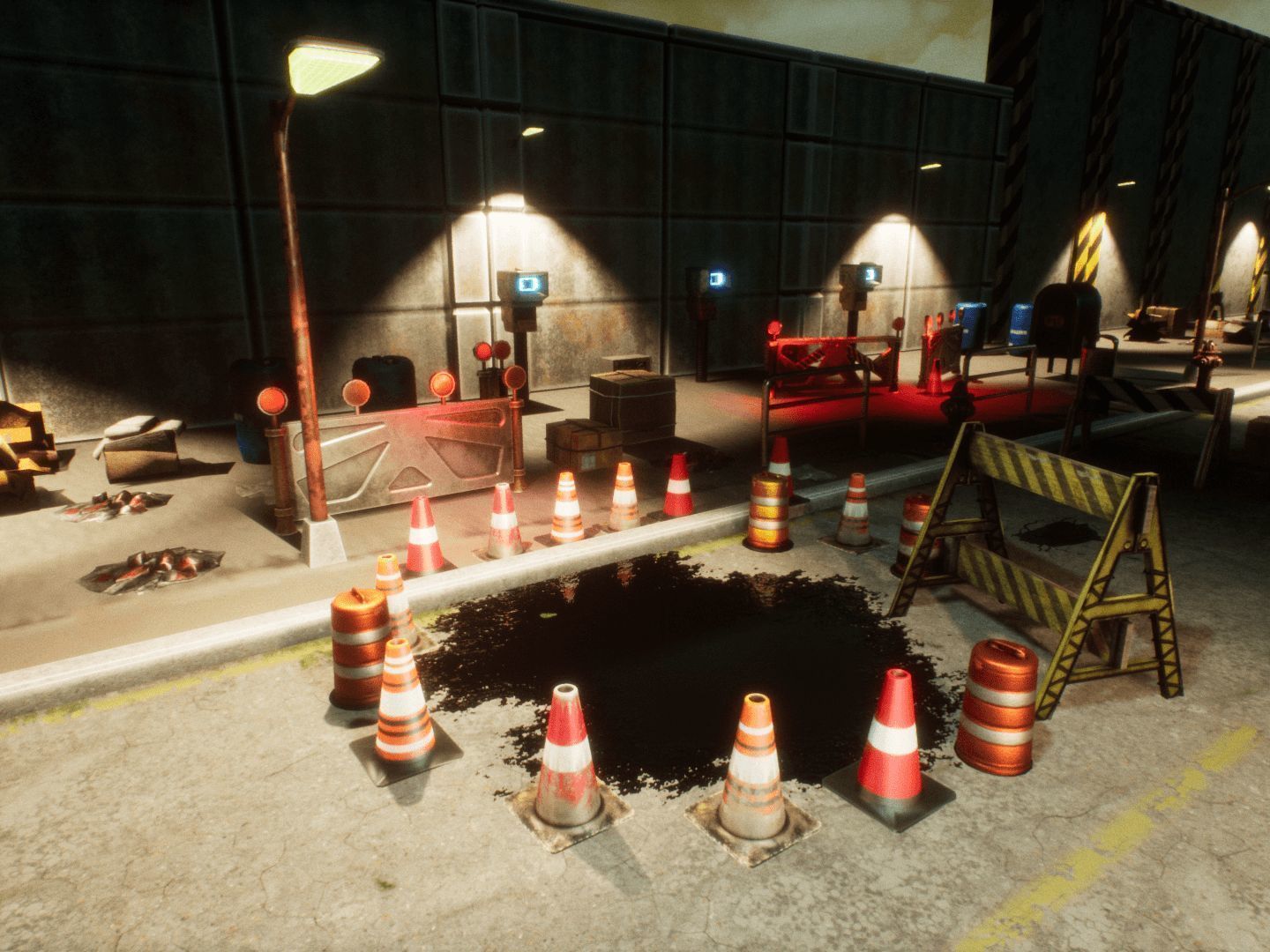 Street Props for Unreal Low-poly 3D model_8