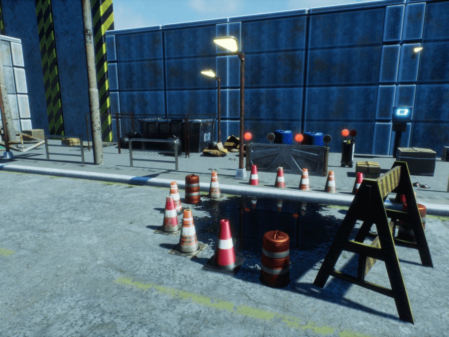 Street Props for Unreal Low-poly 3D model_14