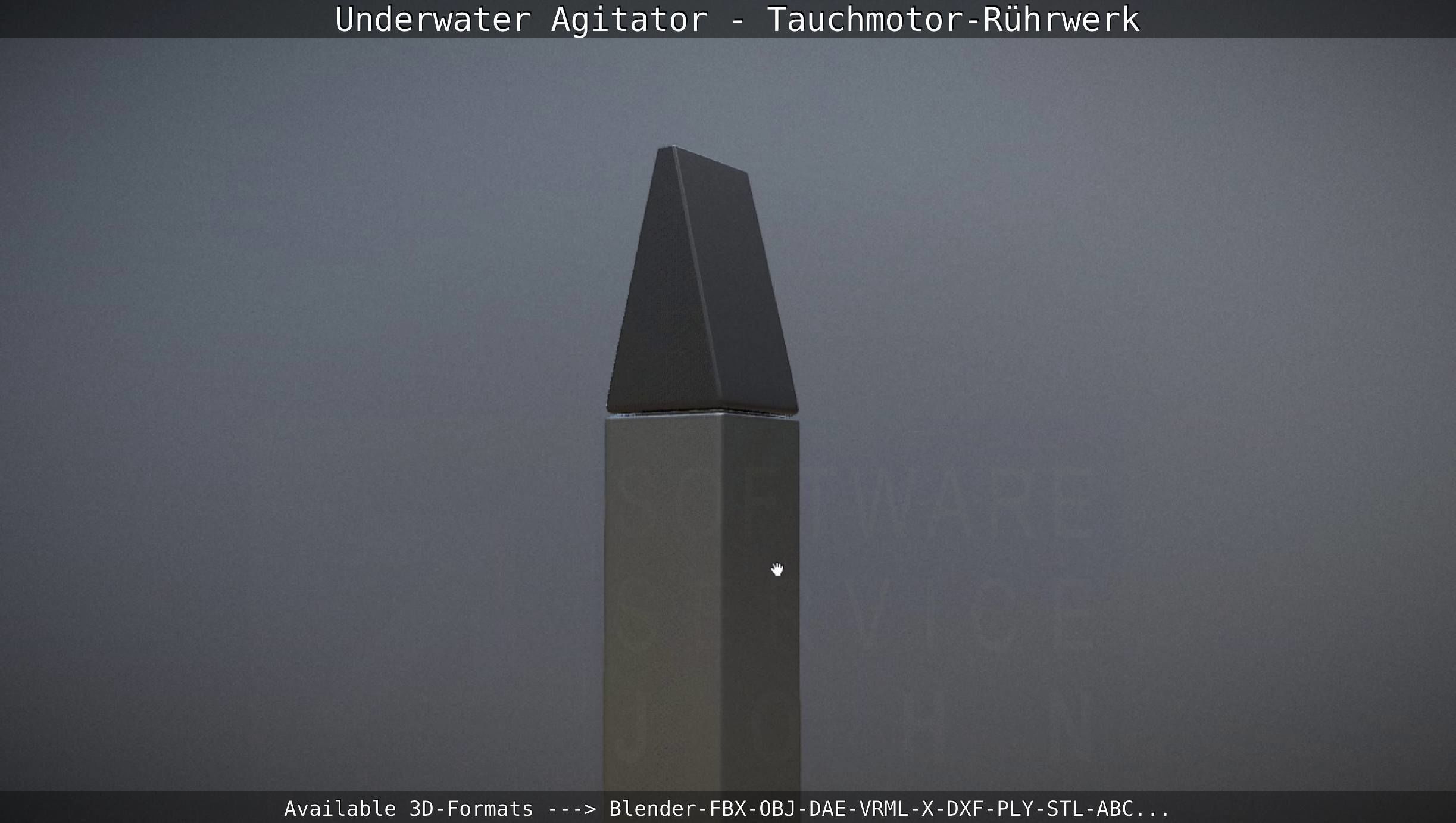 Underwater Agitator - Tauchmotor-Ruehrwerk 1 High-Poly Version 3D model_67